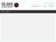 Tablet Screenshot of bigrockclothing.com